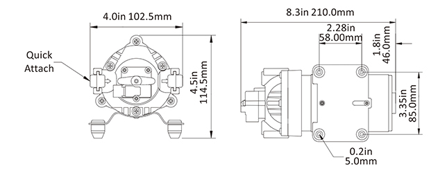 35款隔膜泵安装尺寸图