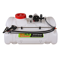 ATV Spot Sprayer 100L Capacity, 15LPM Pump, 60PSI / with Flow Regulator Valve 