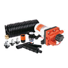 42 Series Washdown Pump Kit With 10m Coiled Hose