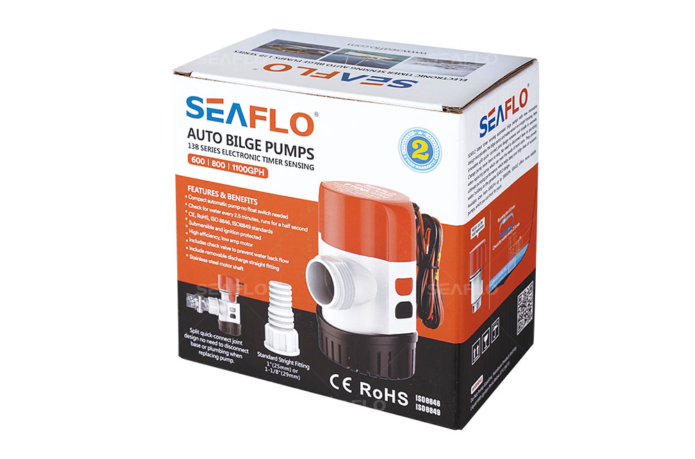 SEAFLO 12v auto bilge pump 600 GPH marine pump
